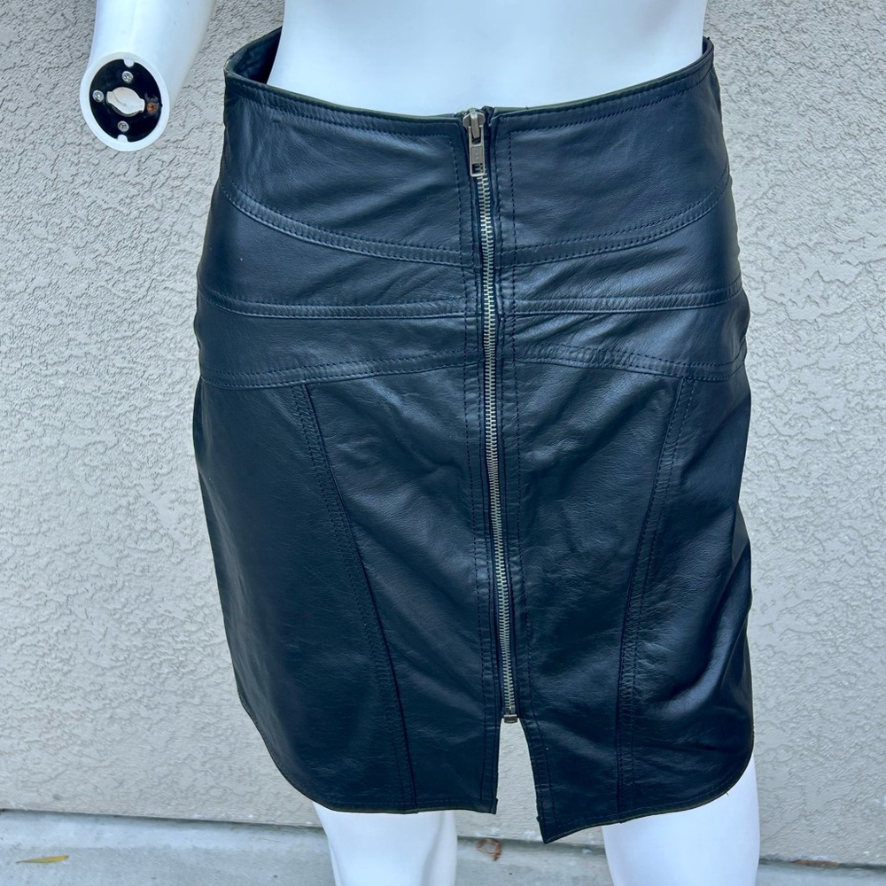 1980 Winlit Vintage Leather Jacket & Skirt sz M EUC - Picture 10 of 14